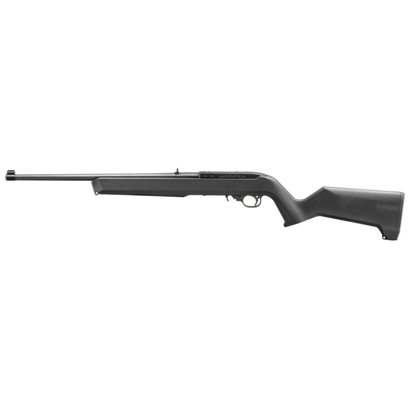 10/22, Semi-automatic Rifle, 22 LR, 18.5" Cold Hammer Forged Barrel, Satin Finish, Black, Black Magpul MOE X-22 Stock, Adjustable Rear Sight, Gold Bead Front Sight, 10 Rounds, 1 Magazine 31223