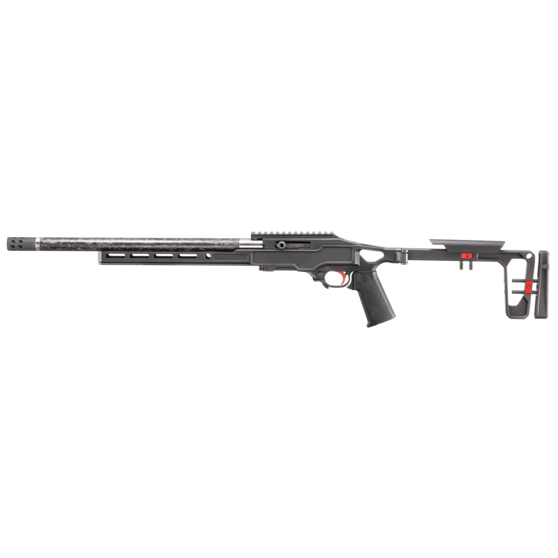 10/22 Competition, Semi-automatic Rifle, 22 LR, 16.1" Carbon Fiber Barrel, Threaded 1/2X28, Anodized Finish, Black, Grey Birch Chassis, Magpul Grip, Ruger BX-Trigger, 30 MOA Picatinny Rail, 10 Rounds, 1 Magazine, Left Hand 31230