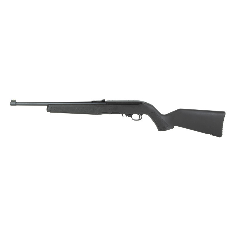 10/22, Semi-automatic, 22LR, 16.12" Cold Hammer-forged Barrel, Satin Finish, Black, Polymer Stock, Adjustable Fiber Optic Rear Sight, Fiber Optic Front Sight, Manual Safety, 10 Round Rotary Magazine 32012