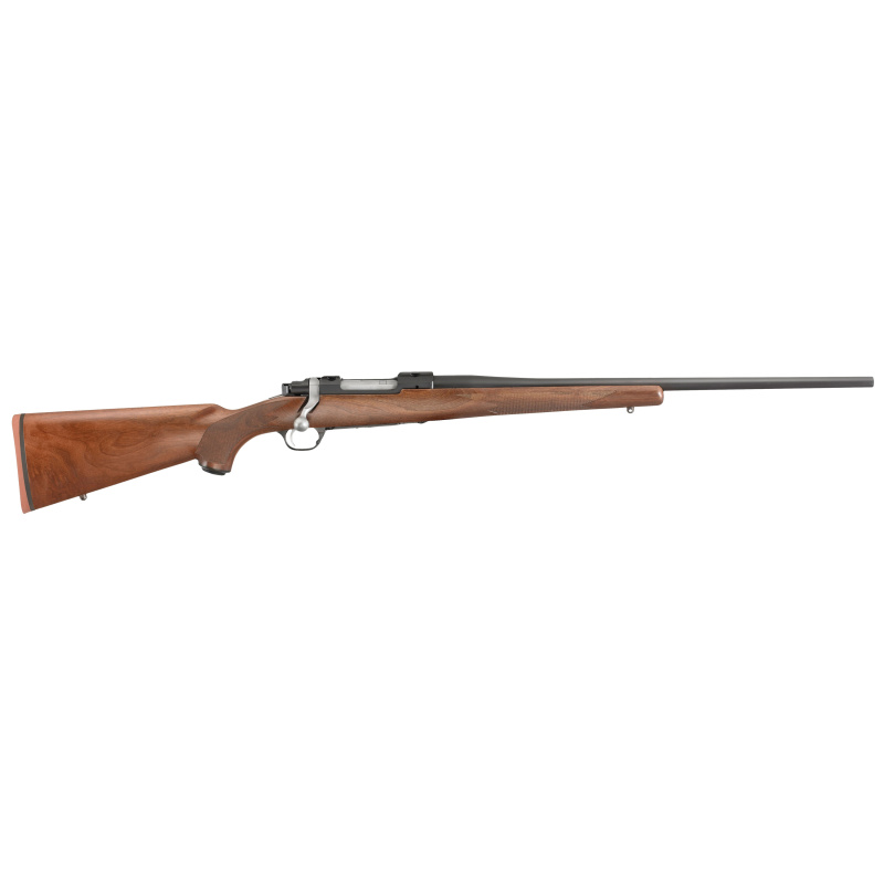 M77 Hawkeye African .416 Ruger 23 Inch Barrel Satin Blue Finish Removable Muzzle Brake American Walnut Stock 3 Round