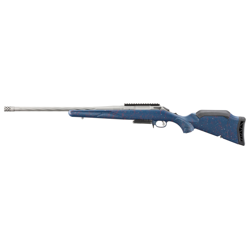 American Generation II America's 250th Anniversary Edition | .308 Winchester, 20" Spiral Fluted Barrel, 5/8X24, Gun Metal Gray Cerakote Finish, Liberty Blue Gen II American Stock with Red and White Splatter, 3 Rounds 56931