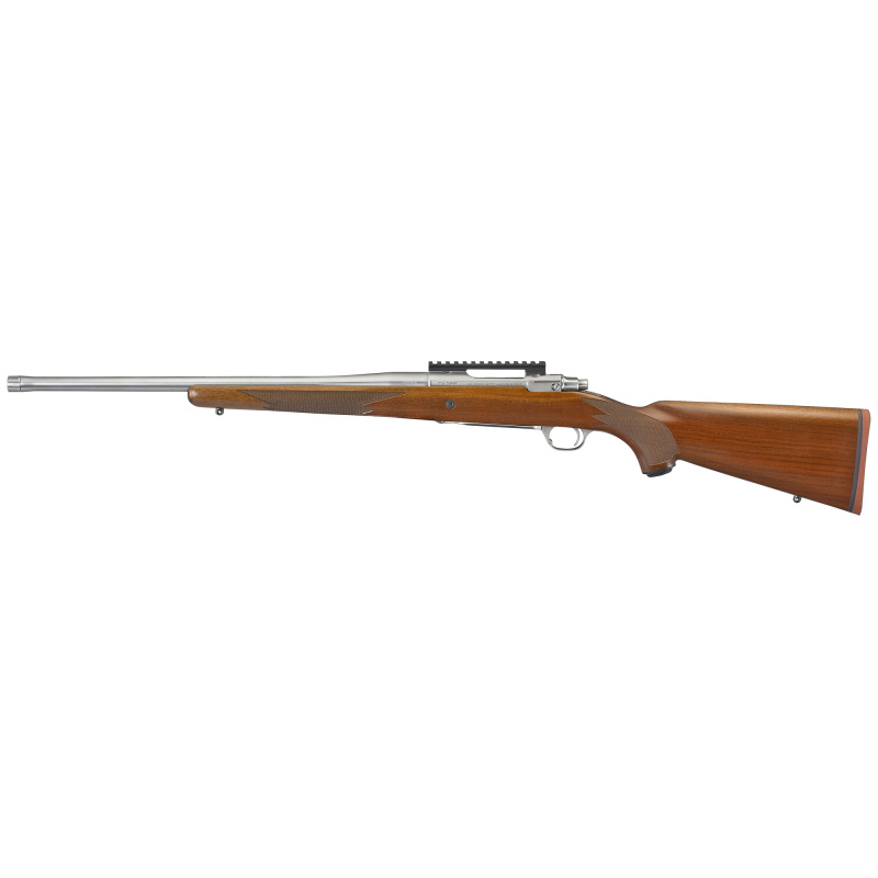 Hawkeye Hunter, Bolt Action Rifle, 308 Winchester, 20" Free Float Cold Hammer Forged Barrel, 5/8X24 Threads, Satin Stainless Finish, Walnut Stock, Right Hand, LC6 Trigger Installed, 4Rd, Weighs 7lbs 57107