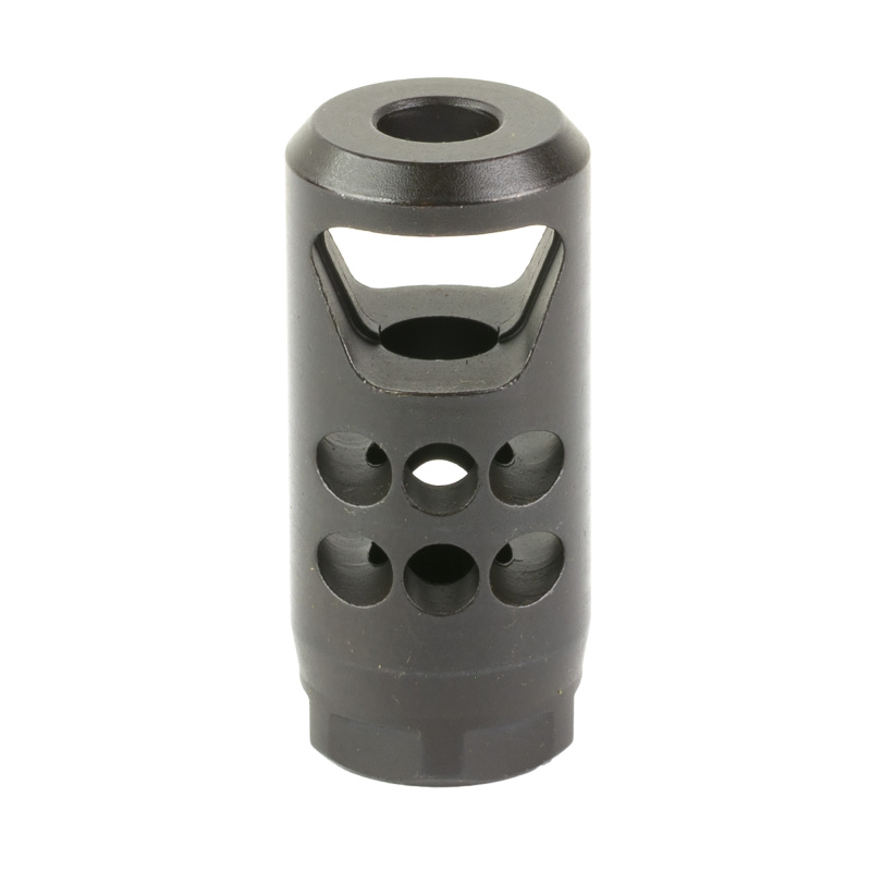 Hybrid Muzzle Brake, .35 Caliber, 1/2-28 Thread Pattern, Matte Finish, Black 90698