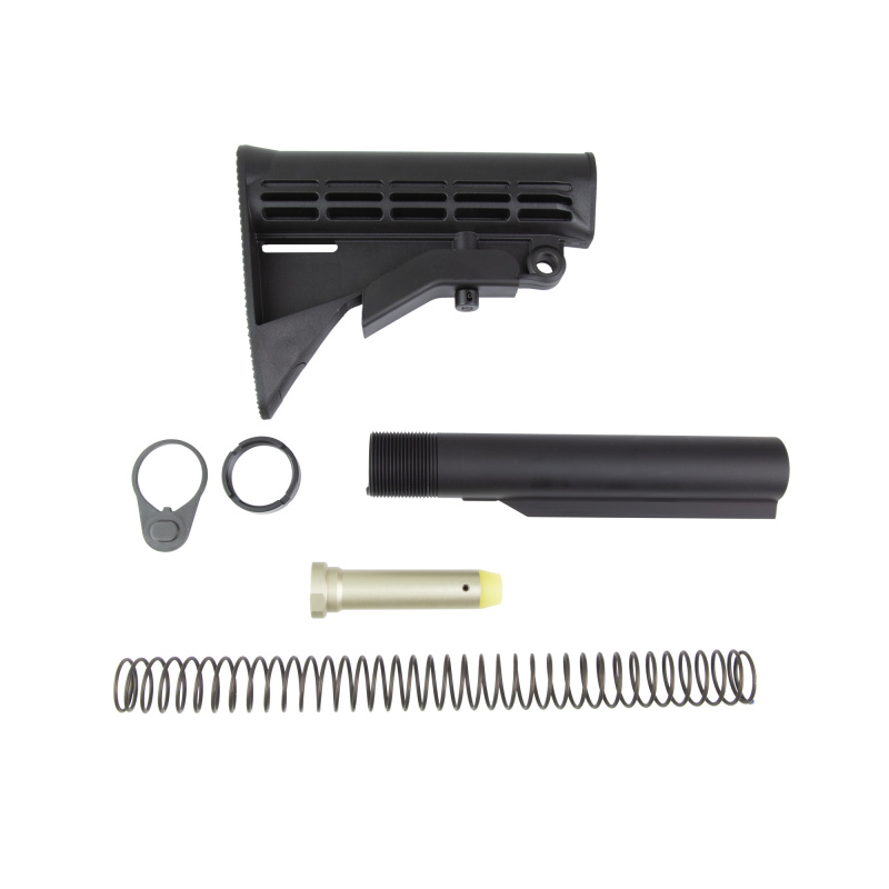 Buffer Tube Kit, Fits AR-15, Black, Includes M4 Stock 91007
