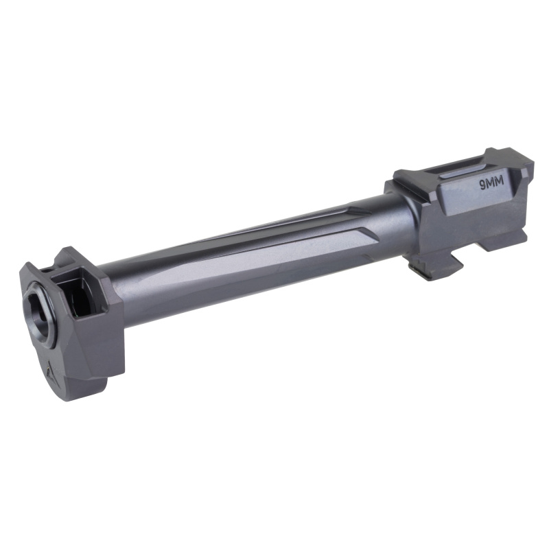 RAMJET Barrel, AFTERBURNER Compensator, 9MM, DLC Finish, Black, INTRA-LOK Mounting System, Fits GLOCK 17 Gen 3 R0881