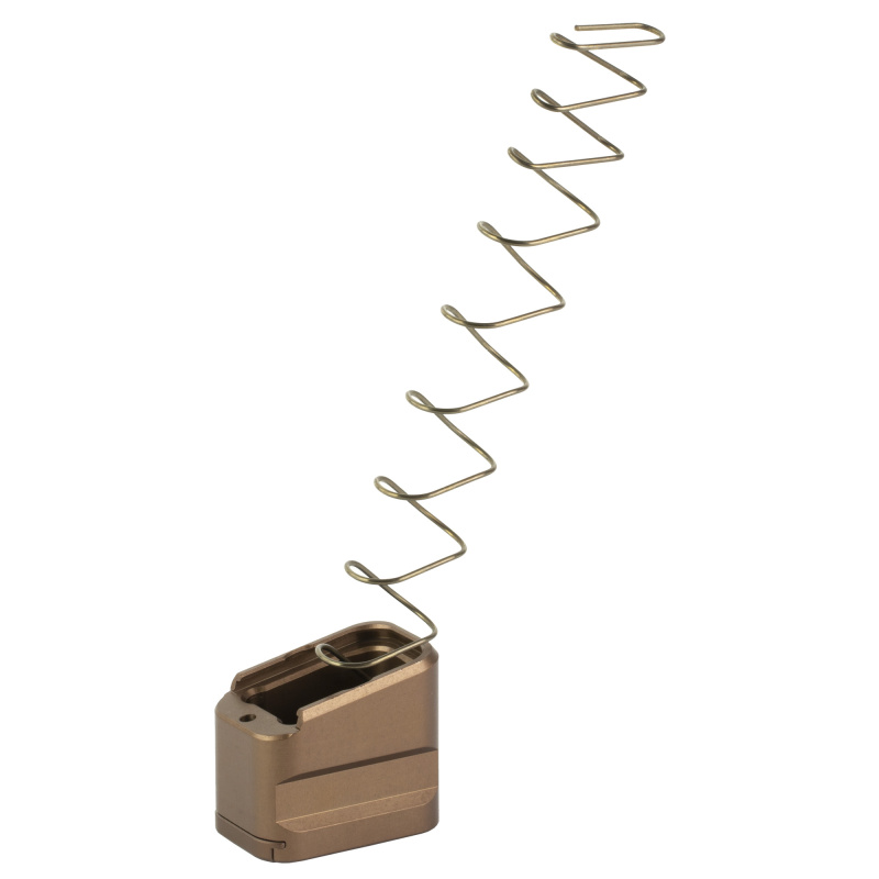 +5/4 Magazine Extension, Aluminum, Anodized Finish, Mud, Fits Glock 19/23 G19-ME-5-MUD
