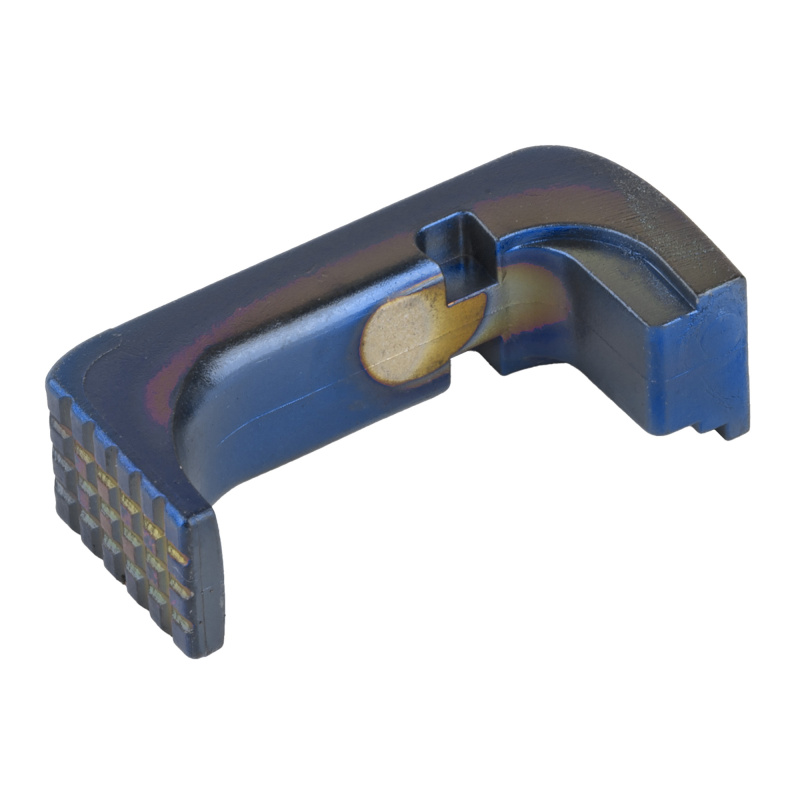 Magazine Catch, Fits Glock 43X/48, Steel, Blue