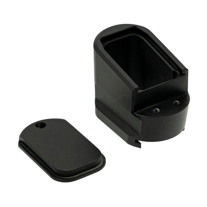 +5 Magazine Extension, Aluminum, Anodized Finish, Black, Fits S&W M&P 2.0 MP-ME-5-BLK