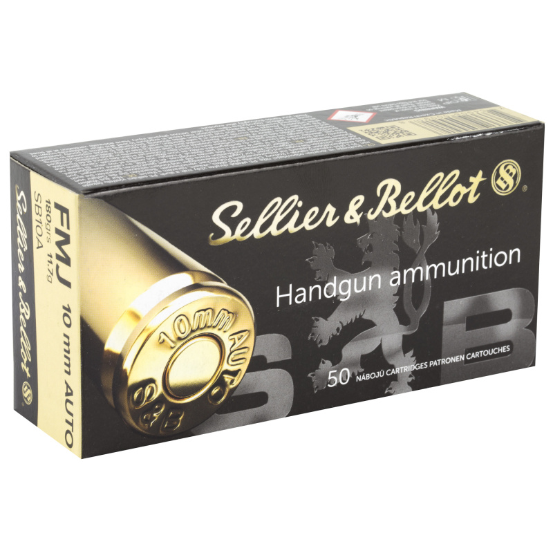 Pistol, 10MM, 180 Grain, Full Metal Jacket, 1000 Round Case SB10A