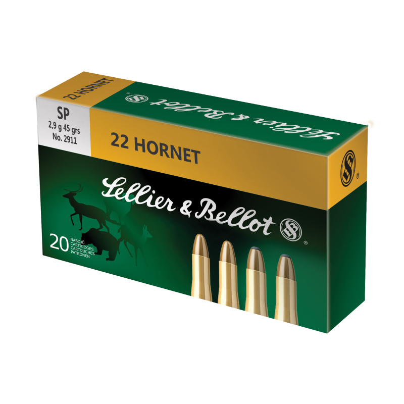 Rifle, 22 Hornet, 45 Grain, Soft Point SB22HB