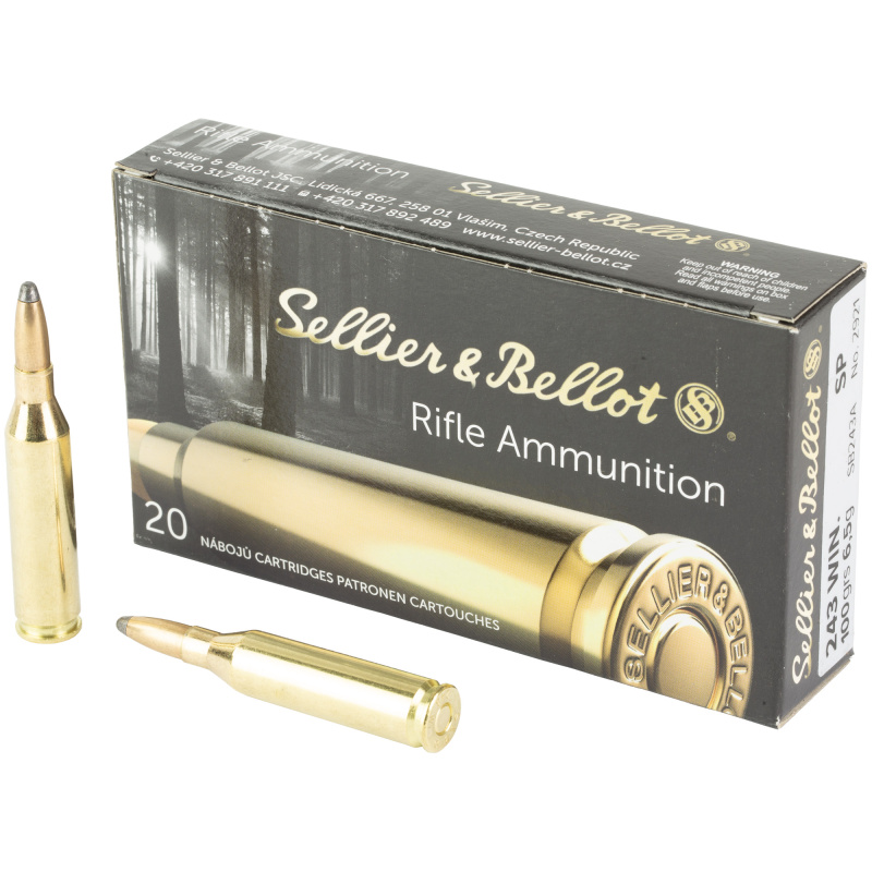 Rifle Ammunition .243 Winchester 100 Grain Soft Point