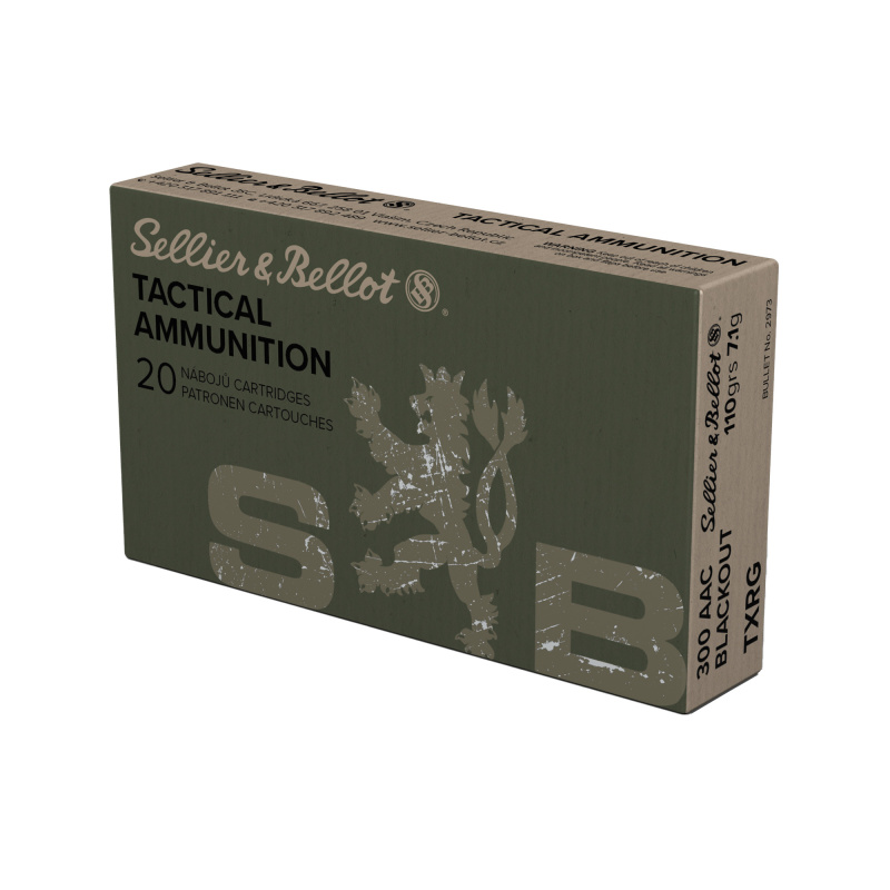 Exergy Blue Bullet, Rifle Ammunition, 300 Blackout, 110 Grains, Lead Free Tipped Boat Tail, 20 Rounds per Box, 1000 Rounds per Case SB300BLKXA