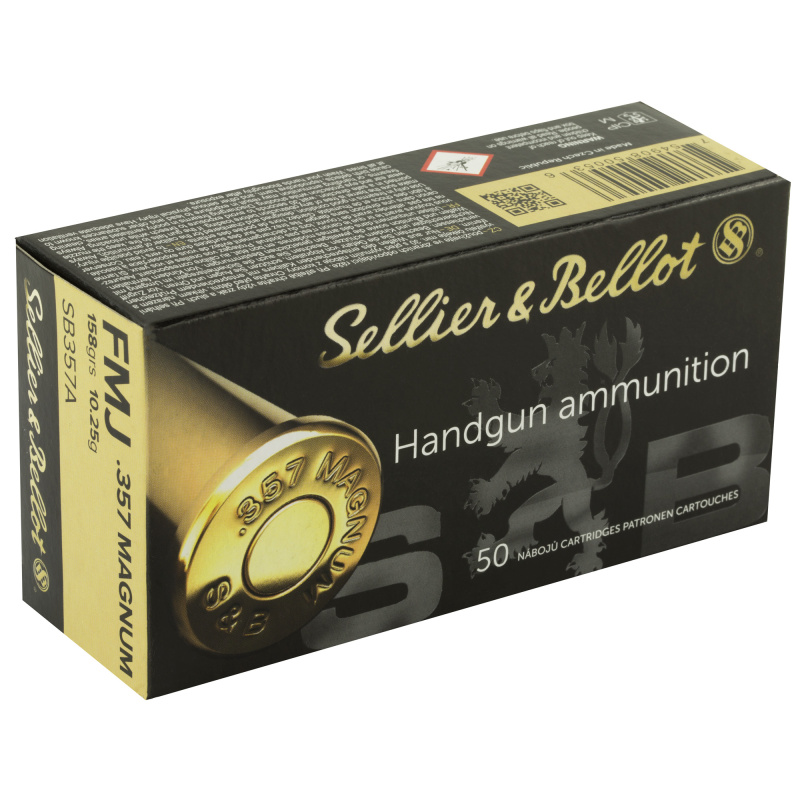 Pistol, 357 Mag, 158 Grain, Full Metal Jacket, 1000 Round Case SB357A