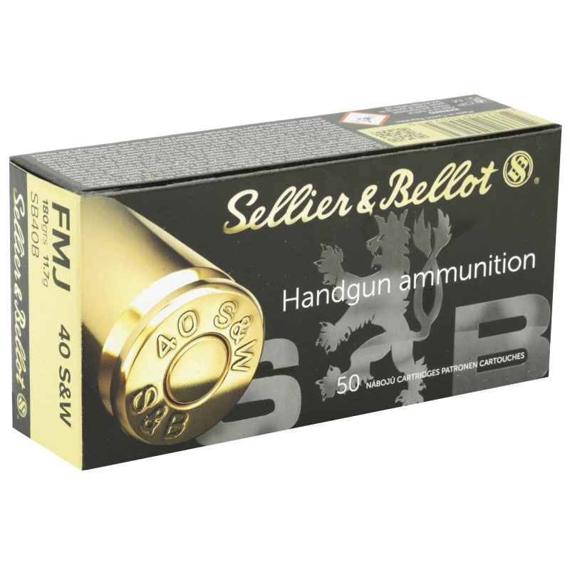 Pistol, 40S&W, 180 Grain, Full Metal Jacket, 1000 Round Case SB40B