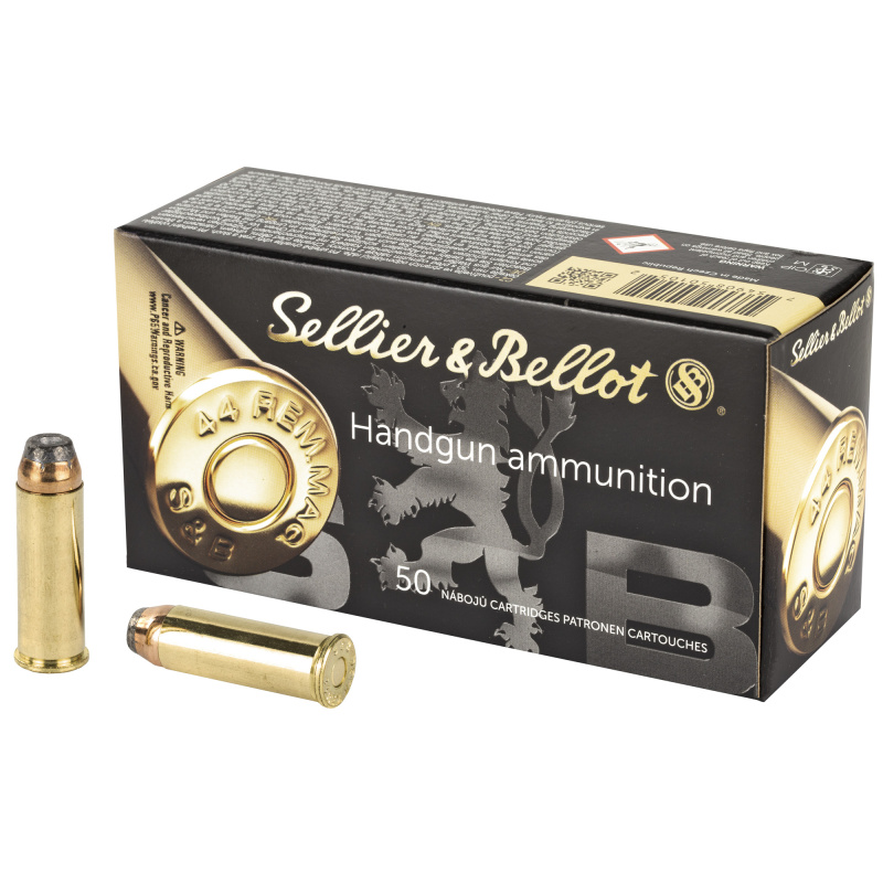 Pistol, 44 Mag, 240 Grain, Semi Jacketed Hollow Point, 50 Round Box SB44C