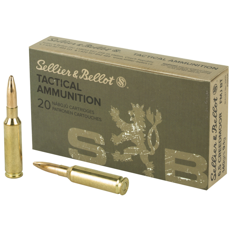 Rifle, 6.5 CREEDMOOR, 140 Grain, Full Metal Jacket, 20 Round Box SB65A