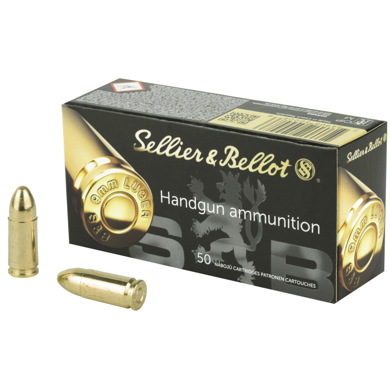 Handgun Ammunition 9mm Luger 115 Grain Full Metal Jacket