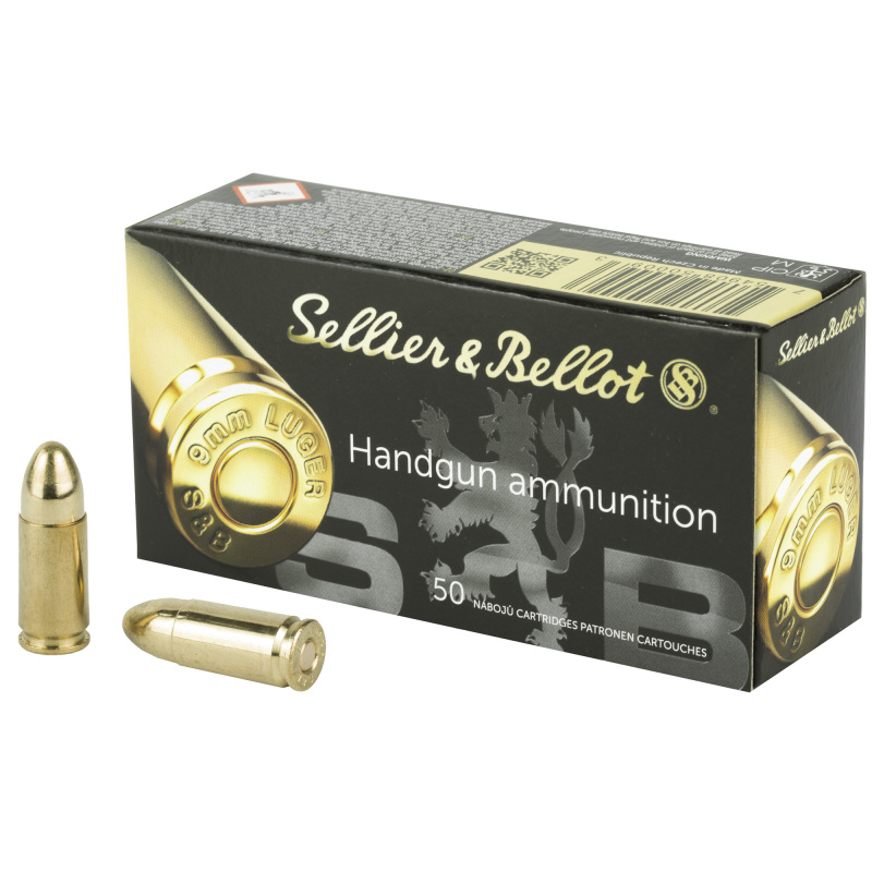 Handgun Ammunition 9mm Luger 124 Grain Full Metal Jacket