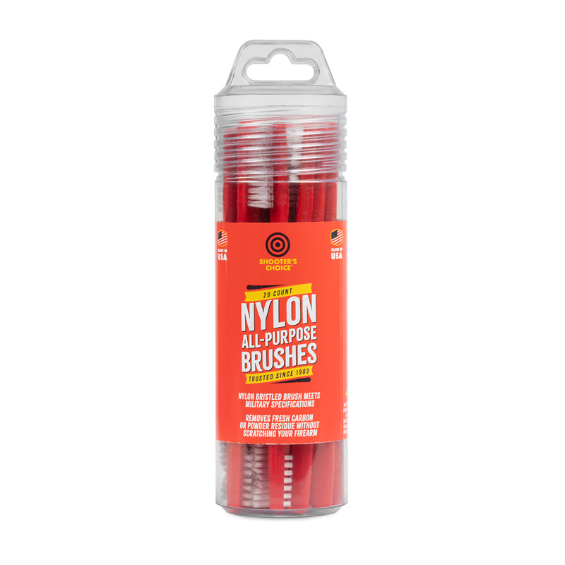 Shooters Choice, Nylon All Purpose Brushes, 20 Pack SHF-316R-20