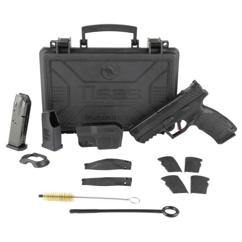 PX-9 Gen 3 Duty, Striker Fired, Semi-automatic, Polymer Frame Pistol, Compact, 9MM, 4.11" Barrel, Tenifer Finish, Black, Trigger Safety, Fiber Optic Front Sight, Optic Ready, 10 Rounds, 2 Magazines, Interchangeable Back Straps and Side Panels, California