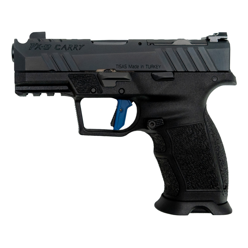 PX-9 2.0 Carry Compact, Striker Fired, Semi-automatic, Compact, Polymer Frame Pistol, 9MM, 3.5" Barrel with Compensator, Picatinny Rail, Tenifer Finish, Black, White Dot Front Sight, Adjustable Rear Sight, 2 Magazines, (1)-15 Round and (1)-17 Round 15000