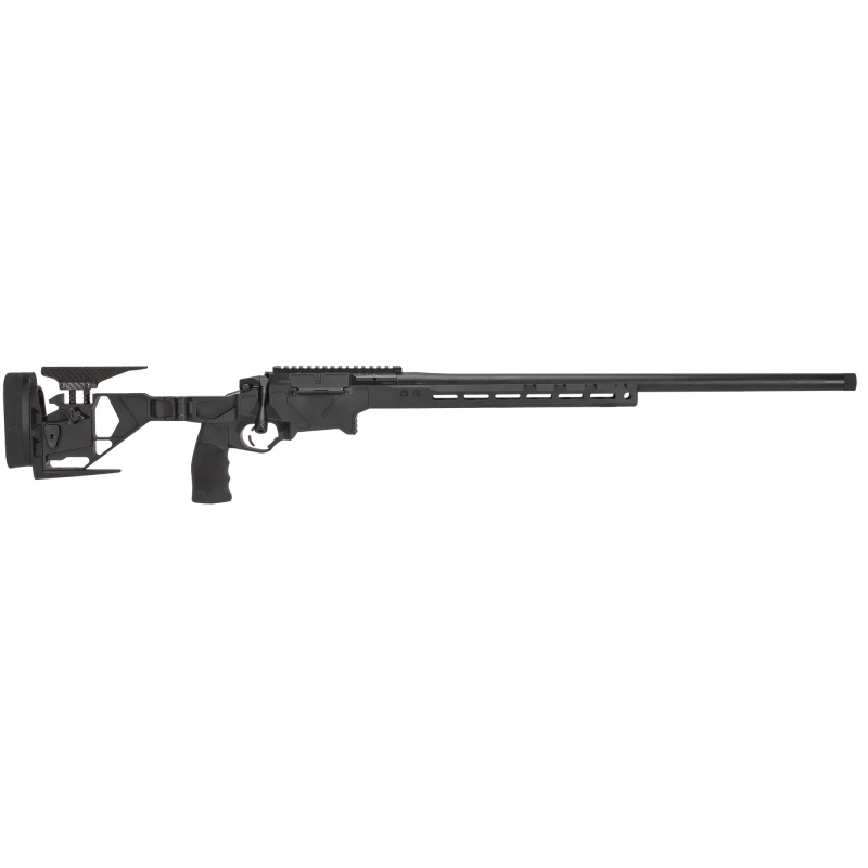 HIT, Bolt Action Rifle, 308 Winchester, 24" Threaded Barrel, Adjustable Aluminum Chassis, Folding Stock, Black, ERGO TDX-0 Verticle Grip, Manual Safety, 5 Rounds, 1 Magazine 0011710107-F
