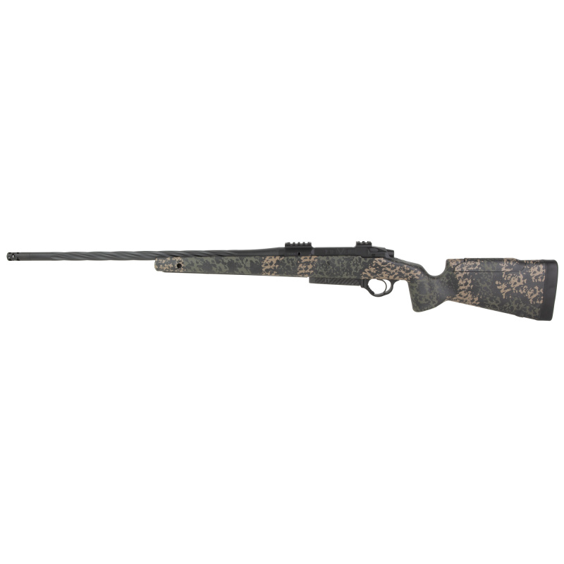 HAVAK Pro Hunter 3, Bolt Action Rifle, 22 ARC, 20" Match Grade Spiral Fluted Barrel, Threaded, Seekins PH3 Carbon Composite Stock, Woodland Shadow, 20 MOA Rail, Trigger Tech Trigger, 3 Rounds, 1 Magazine 0011710309 - F