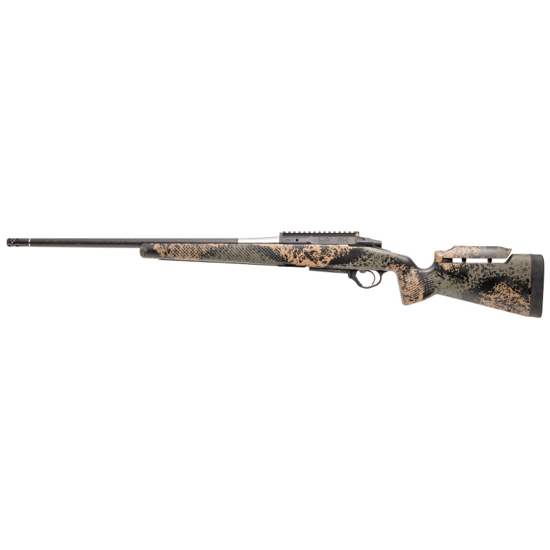 Element Hunter M3, Bolt Action Rifle, 300 PRC, 22" Carbon Fiber Barrel, 1:10 Twist, Threaded 5/8X24 with Hunter Muzzle Brake, Anodized Finish, Black, Seekins Precision Havak Hunter Chassis, Woodland Shadow, TriggerTech Trigger, 3 Rounds 0011