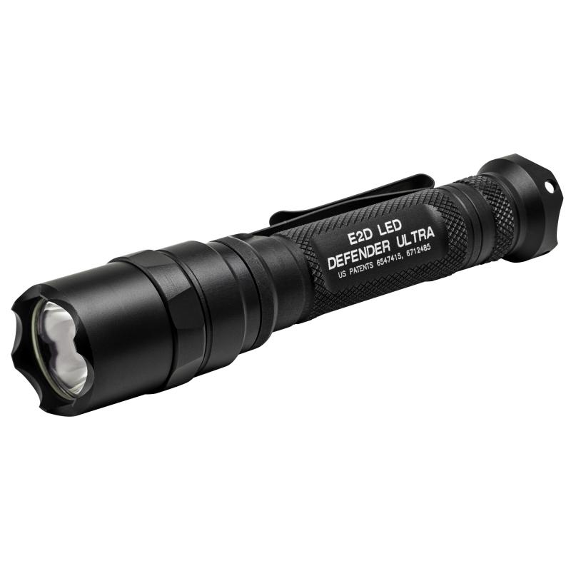 E2D LED Defender Ultra Flashlight |Dual Stage 500/5 lumens, black, click switch