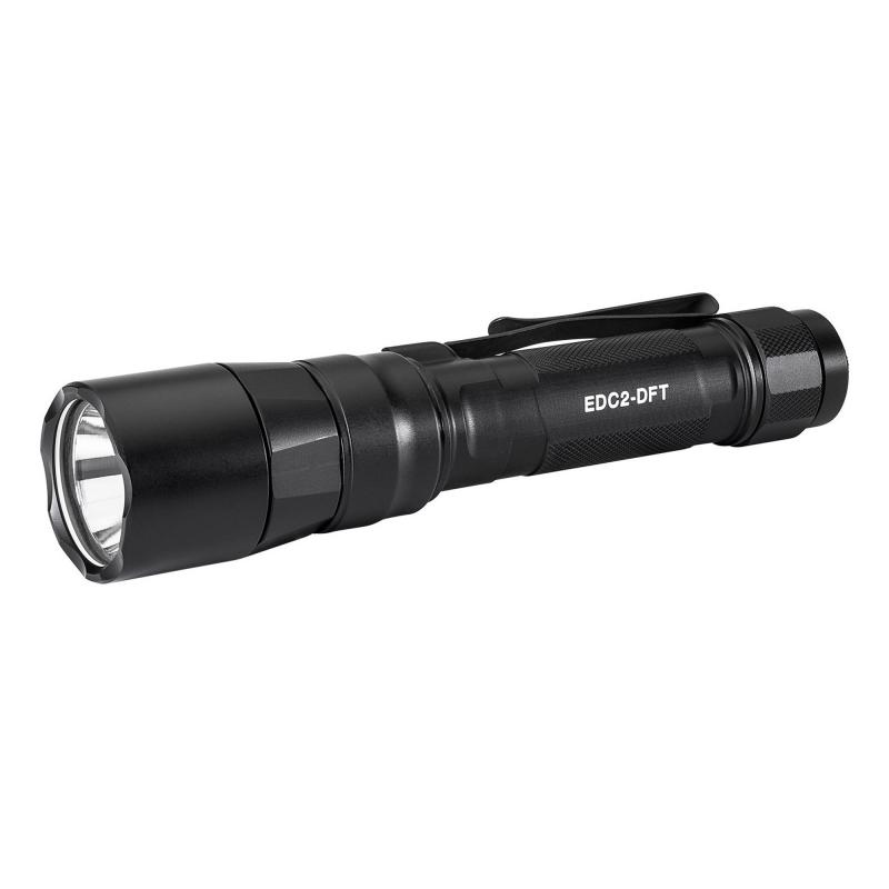 Everyday Carry Light (EDC-2-DFT), Dual-Fuel Turbo Flashlight, 700 Lumens, Anodized Finish, Black EDC2-DFT-BK
