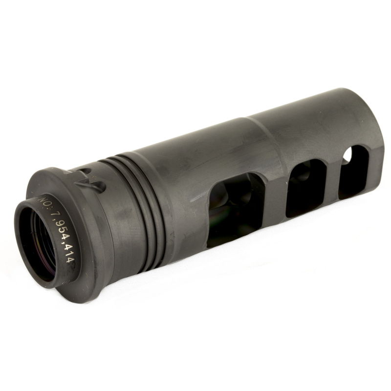 Muzzle Brake, Suppressor Adapter, 338 Lapua, 5/8 x 24, Right Hand, Black SFMB-338-5/8-24