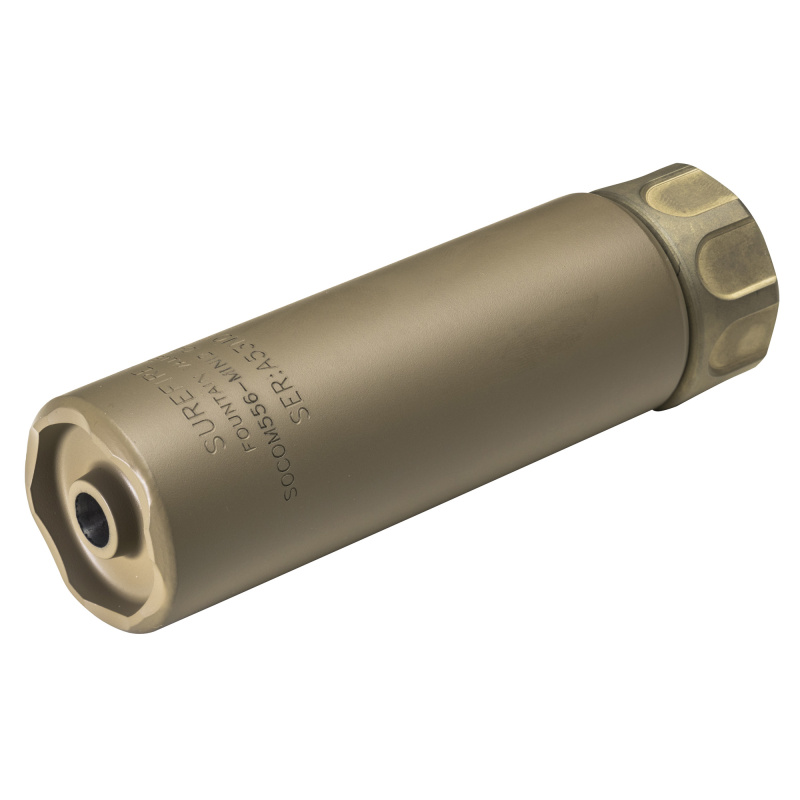 2nd Gen SOCOM Rifle Suppressor, Mini, 5.56MM, Dark Earth Finish SOCOM556-MINI2-DE