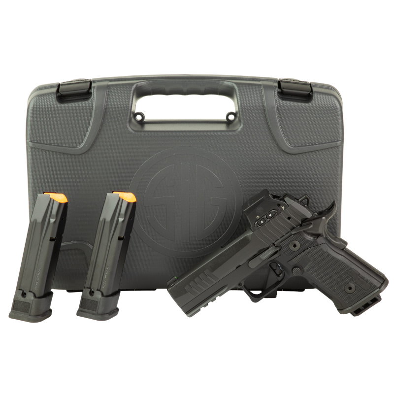 P211 GT4 RXSL, Semi-automatic, Single Action Only, Metal Frame Pistol, Compact, 9MM, 4.2" Bull Barrel, Nitron Finish, Black, Black G10 Grips, Optic Ready with SIG-LOC PRO Footprint, XRAY3 Day/Night Front Sight, Black Fixed Rear Sight, Ambidextrous Safety