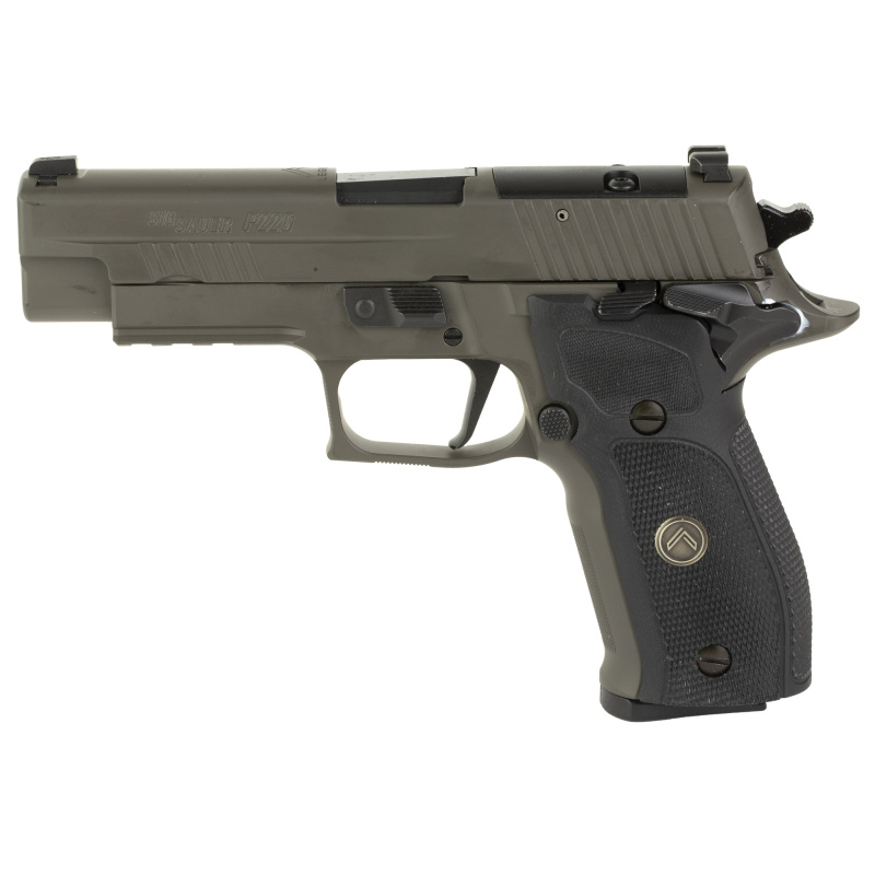 P226, Legion, Single Action Only, Semi-automatic, Metal Frame Pistol, Full Size, 9MM, 4.4" Barrel, Alloy, Legion Gray, Black G10 Grips, XRAY3 Day/Night Sights, Optic Ready, Manual Thumb Safety, 10 Rounds, Master Shop Flat Trigger, 3 Magazines 226R-9-LEGI