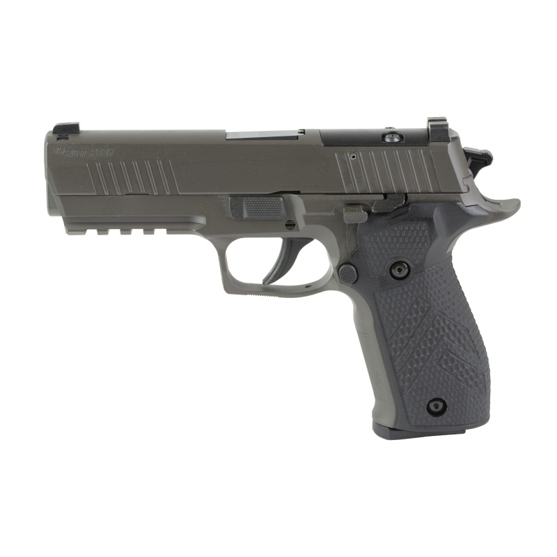 P226-X LEGION, Semi-automatic, Double Action/Single Action, Metal Frame Pistol, Full Size, 9MM, 4.4" Barrel, Cerakote Finish, Legion Gray, Optics Ready, X-RAY3 Day/Night Sights, G10 Grips, Decocker, 10 Rounds, 3 Magazines, Massachusetts Compliant 226X-9-