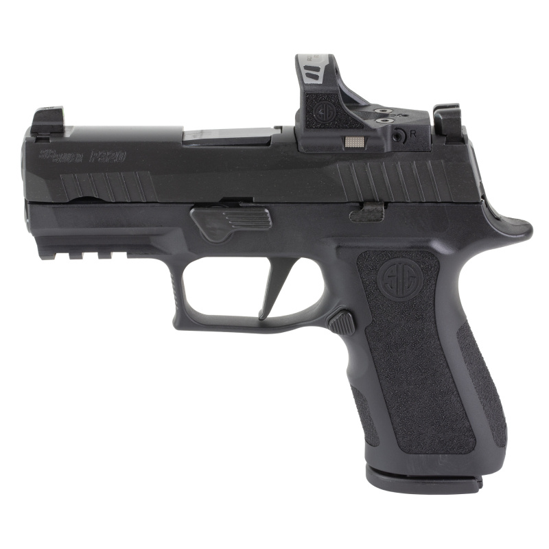 P320 X, Striker Fired, Semi-automatic, Polymer Frame Pistol, Compact, 9MM, 3.6" Barrel, Nitron Finish, Black, ROMEO-RS PRO Sight, X-RAY3 Day/Night Sights, X Compact Polymer Grips, 15 Rounds, 2 Magazines 320XC-9-BXR3P-RS