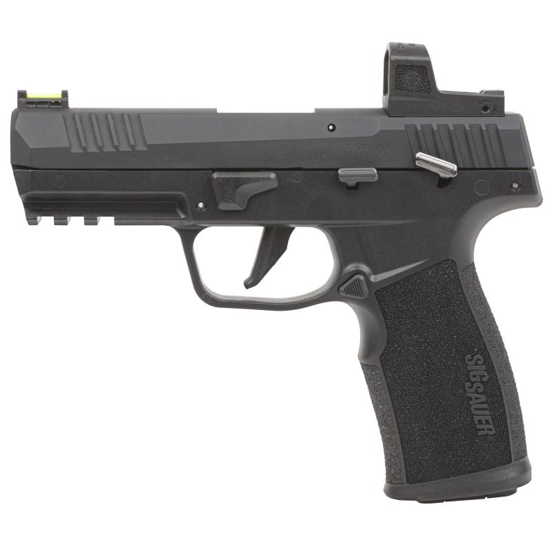 P322, Semi-automatic, Single Action Only, Polymer Frame Pistol, Full Size, 22 LR, 4 Barrel", Anodized Finish, Black, Adjustable Fiber Optic Sights, Optic Ready, Threaded Barrel Adapter, Romeo Zero Elite, 20 Rounds, 2 Magazines 322C-BASE