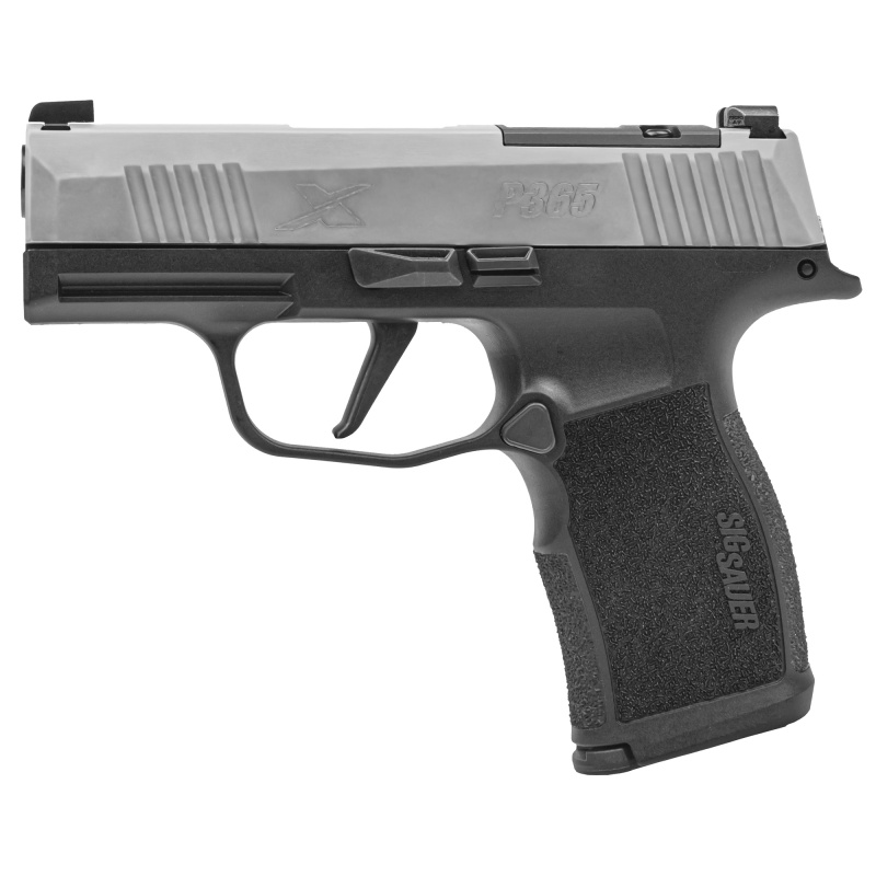 P365X, Striker Fired, Semi-automatic, Polymer Frame Pistol, Sub-Compact, 9MM, 3.1" Barrel, Stainless Steel Slide, Black Frame, XRAY3 Day/Night Sights,2 Magazines, 12 Rounds 365X-9-SXR3P