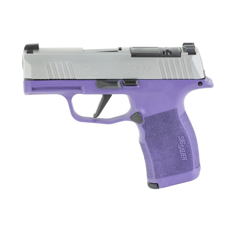 P365X Fortunate Son, Semi-automatic, Striker Fired, Polymer Frame Pistol, Sub-compact, 3.1" Barrel, Nitron Finish, Stainless Steel Slide, Optics Ready, X-RAY3 Day/Night Sights, Polymer Grips, 12 Rounds, 2 Magazines 365X-9-TXR3-PR