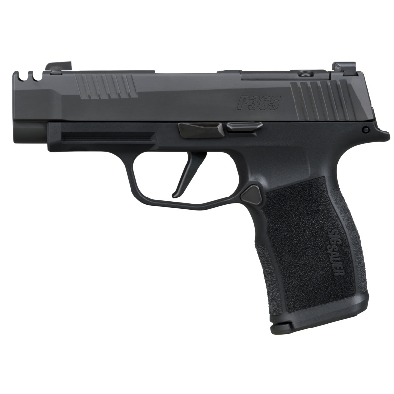 P365XL, Semi-automatic, Striker Fired, Sub-Compact, 380ACP, 3.1" Barrel, Slide Integrated Compensator, Matte Finish, Black, Optics Ready, X-Ray 3 Night Sights, 12 Rounds, 2 Magazines 365XL-380-COMP