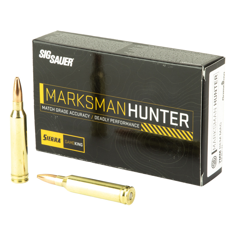 Marksman Hunter, 7MM Remington Magnum, 160 Grain, Gameking Boat Tail Hollow Point, 20 Round Box E7RMGK160-20
