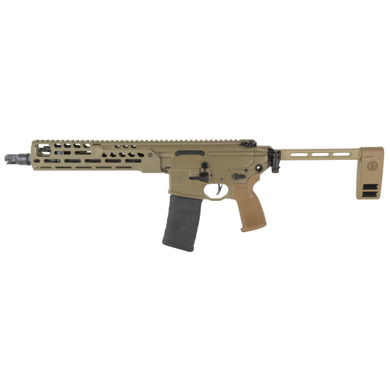 MCX Rattler LT, Semi-automatic Pistol, AR, 556NATO, 11.5" Threaded Barrel, Cerakote Finish, Flat Dark Earth, Pistol Brace, 30 Rounds, 1 Magazine PMCX-556N-11B-IR