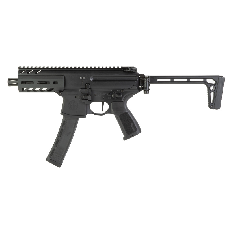 MPX, Semi-automatic, Short Barrel Rifle, 9MM, 4.5" Barrel, Matte Finish, Black, Folding Stock, 35 Rounds, 1 Magazine RMPX-4B-9-35-SBR