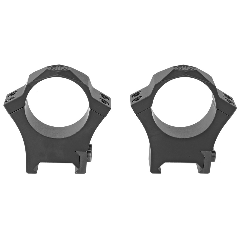 Alpha Hunting Steel Rings Set of Two High Height 30mm Black