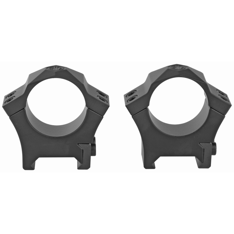 Alpha Hunting Steel Rings Set of Two Medium Height One Inch Black