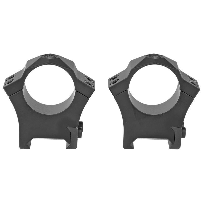 Alpha Hunting Steel Rings Set of Two High Height One Inch Black