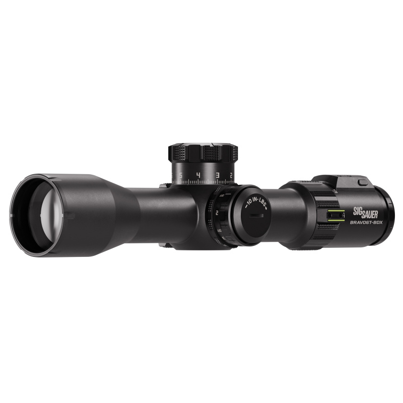 Bravo6 TBDX, Rifle Scope, 3-18X44mm, First Focal Plane, DEV-L MRAD 2.0 Illuminated Reticle, Side Focus, 35mm, Matte Finish, Black, Includes ALPHA5 Mount with LRF Diving Board SOBBDX63104