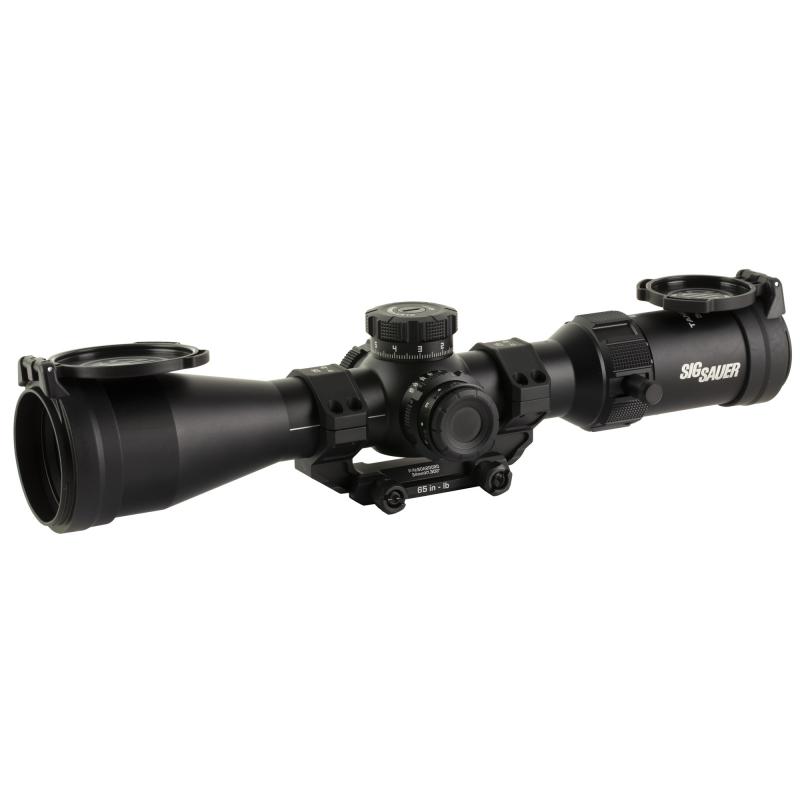 Tango MSR, Rifle Scope, 3-18X50mm, First Focal Plane, MRAD Illuminated Milling 2.0 Reticle, 50mm Objective, 34mm Main Tube, Matte Finish, Black, 0.1 MRAD Adjustment, Included Mount and Flip Lens Covers SOTM63001