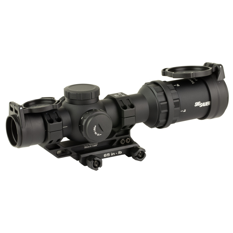 TANGO MSR Compact, Rifle Scope, 1-6X Magnification, Second Focal Plane, Illuminated BDC 6 Reticle, 24mm Objective, 30mm Main Tube, Black, Includes Mount and Romeo1 Red Dot SOTMC61000-R1