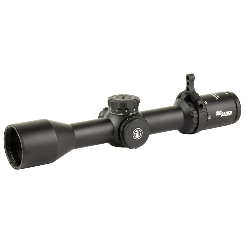 Whiskey 6 Rifle Scope, 3-18X Magnification, 44MM Objective, 30MM Main Tube, First Focal Plane, MRAD Milling Hunter 2.0 Reticle, Matte Finish, Black SOW63116